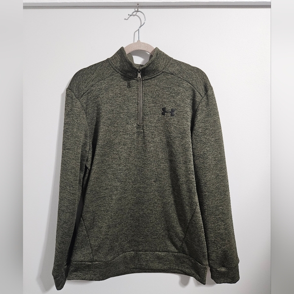 Under Armour Other - Under Armour Olive Green Quarter-Zip Pullover